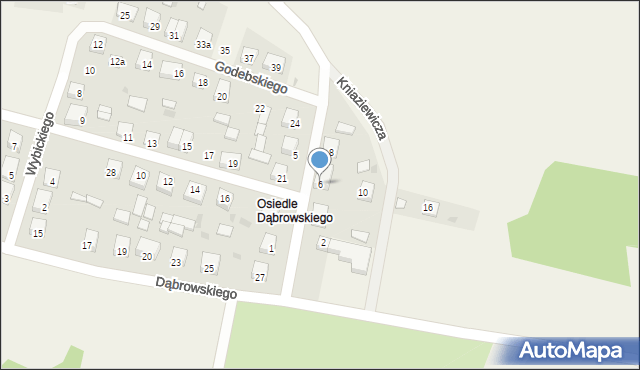 Horyniec-Zdrój, Legionów, 6, mapa Horyniec-Zdrój