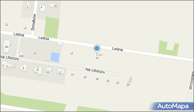 Izabelin, Leśna, 20, mapa Izabelin