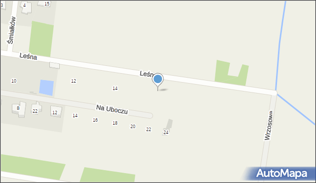 Izabelin, Leśna, 26, mapa Izabelin