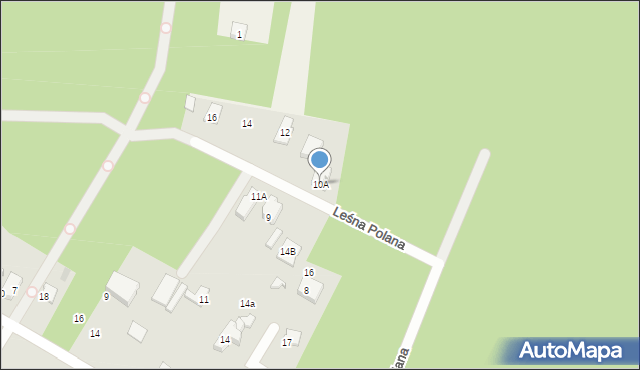 Izabelin C, Leśna Polana, 10A, mapa Izabelin C