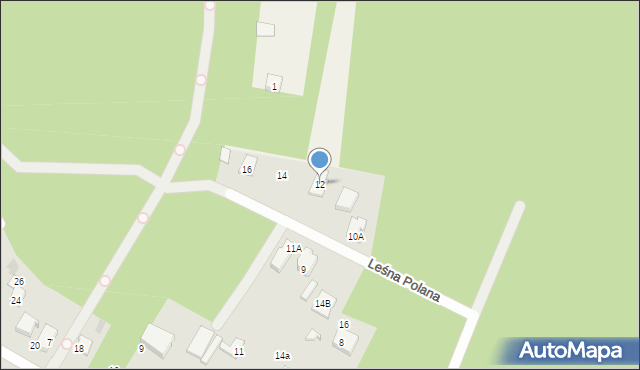 Izabelin C, Leśna Polana, 12, mapa Izabelin C