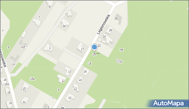 Jabłonna, Legionowska, 20, mapa Jabłonna