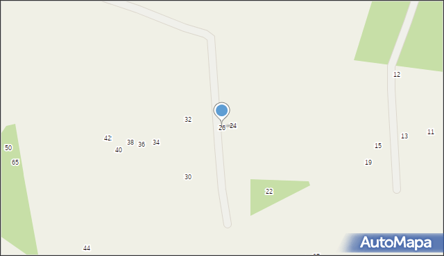 Jamno, Leśna, 26, mapa Jamno