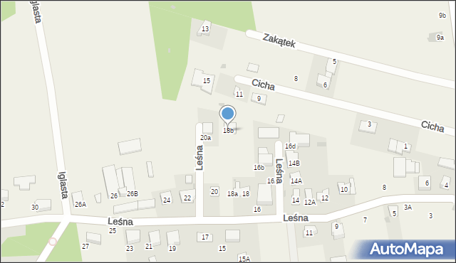 Janikowo, Leśna, 18b, mapa Janikowo