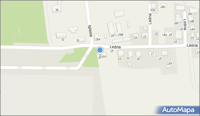 Janikowo, Leśna, 27, mapa Janikowo