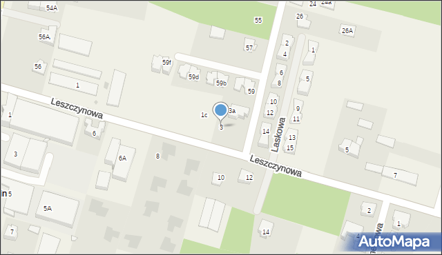 Janki, Leszczynowa, 3, mapa Janki