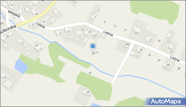 Jankowice, Leśna, 14, mapa Jankowice