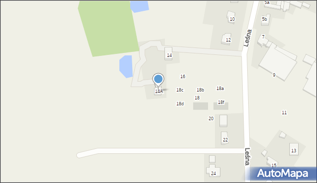 Jankowice, Leśna, 14A, mapa Jankowice