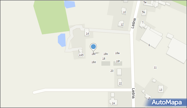Jankowice, Leśna, 18c, mapa Jankowice