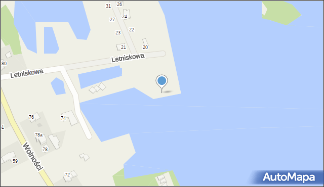 Januszkowice, Letniskowa, 18, mapa Januszkowice