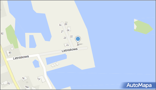 Januszkowice, Letniskowa, 20, mapa Januszkowice