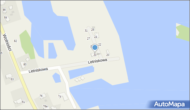 Januszkowice, Letniskowa, 21, mapa Januszkowice