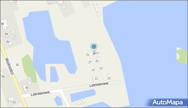 Januszkowice, Letniskowa, 26, mapa Januszkowice
