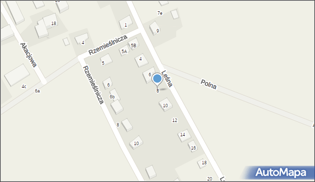 Januszkowice, Leśna, 8, mapa Januszkowice