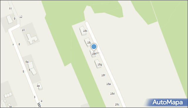 Jaroszowa Wola, Leśna, 16h, mapa Jaroszowa Wola