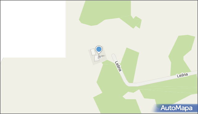 Jaśkowice, Leśna, 19, mapa Jaśkowice