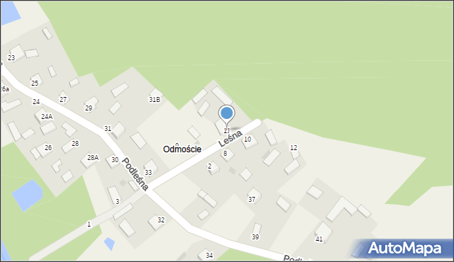 Jastkowice, Leśna, 11, mapa Jastkowice