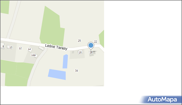 Jastkowice, Leśne Tarasy, 18, mapa Jastkowice