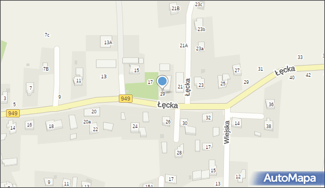 Jawiszowice, Łęcka, 19, mapa Jawiszowice
