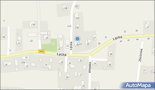 Jawiszowice, Łęcka, 23, mapa Jawiszowice