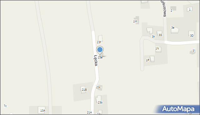 Jawiszowice, Łęcka, 23e, mapa Jawiszowice