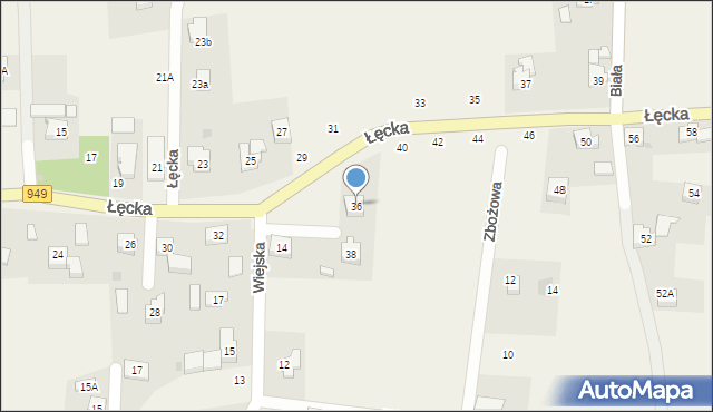 Jawiszowice, Łęcka, 36, mapa Jawiszowice