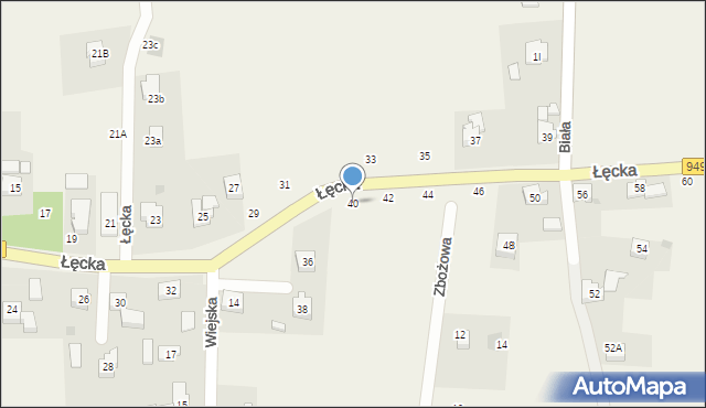 Jawiszowice, Łęcka, 40, mapa Jawiszowice