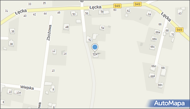 Jawiszowice, Łęcka, 52A, mapa Jawiszowice
