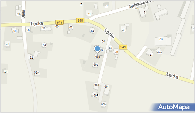 Jawiszowice, Łęcka, 66b, mapa Jawiszowice