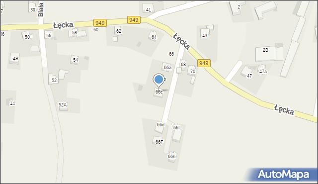 Jawiszowice, Łęcka, 66c, mapa Jawiszowice