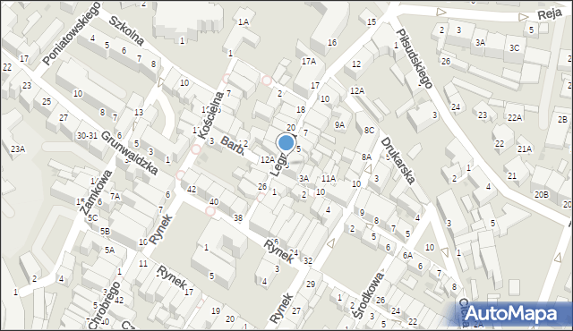 Jawor, Legnicka, 3, mapa Jawor