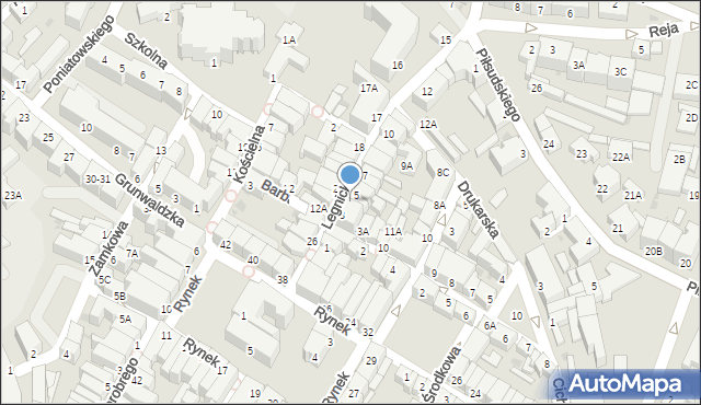 Jawor, Legnicka, 4, mapa Jawor