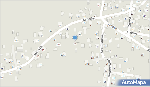 Jaworzno, Leszczynowa, 4a, mapa Jaworzno