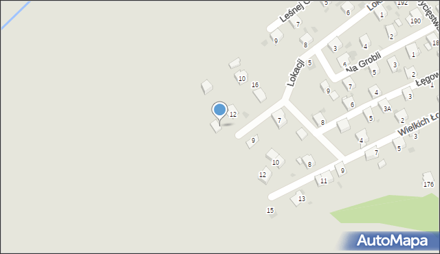 Jaworzno, Łęgowa, 13, mapa Jaworzno