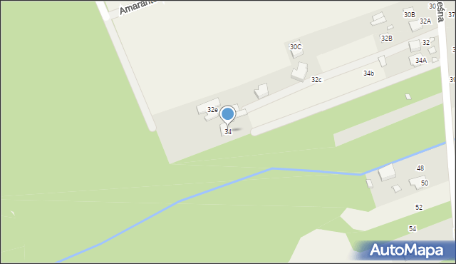 Jazgarzew, Leśna, 34, mapa Jazgarzew