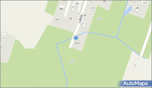 Jazgarzewszczyzna, Leśna, 27C, mapa Jazgarzewszczyzna