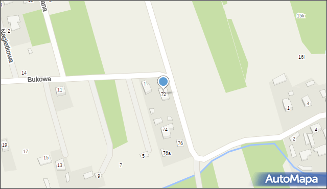 Jedlicze B, Letniskowa, 72, mapa Jedlicze B