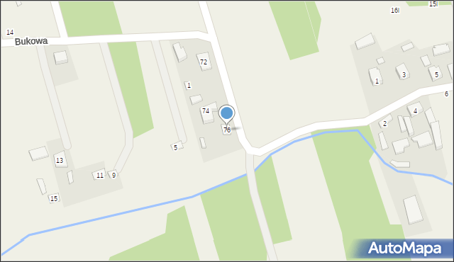 Jedlicze B, Letniskowa, 76, mapa Jedlicze B