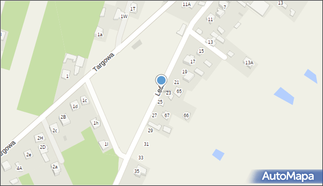 Jedlińsk, Leśna, 25a, mapa Jedlińsk