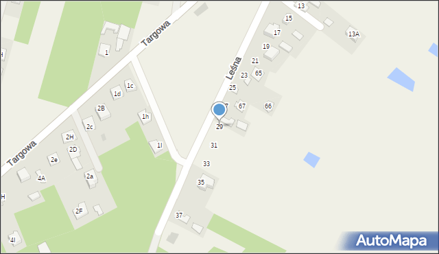 Jedlińsk, Leśna, 29, mapa Jedlińsk