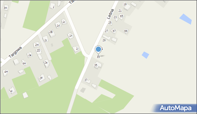 Jedlińsk, Leśna, 33, mapa Jedlińsk