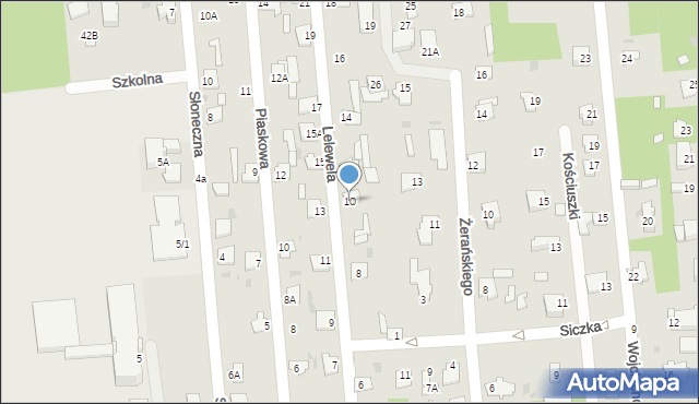 Jedlnia-Letnisko, Lelewela, 10, mapa Jedlnia-Letnisko