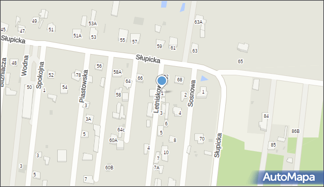 Jedlnia-Letnisko, Letniskowa, 1, mapa Jedlnia-Letnisko