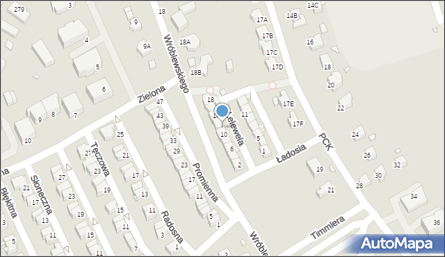 Jelenia Góra, Lelewela Joachima, 12, mapa Jelenia Góra