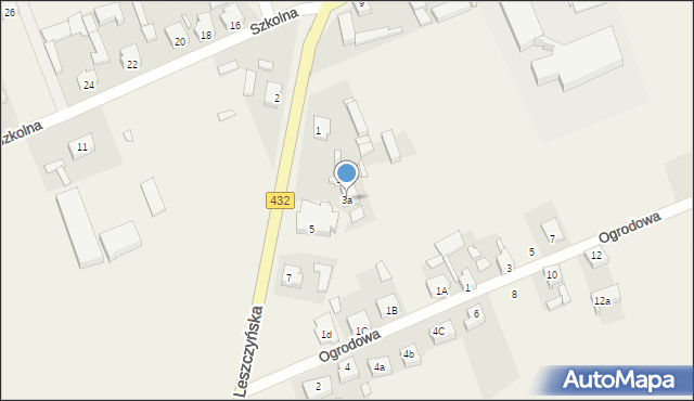 Jerka, Leszczyńska, 3a, mapa Jerka