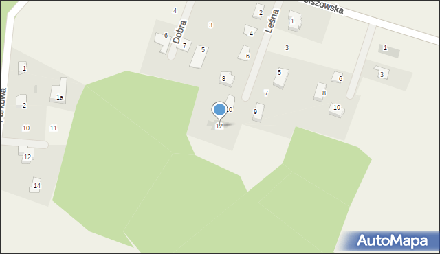 Jerzmanowa, Leśna, 12, mapa Jerzmanowa