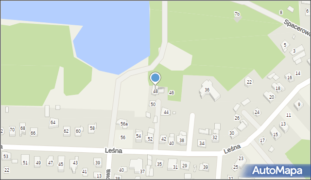 Jerzykowo, Leśna, 48, mapa Jerzykowo