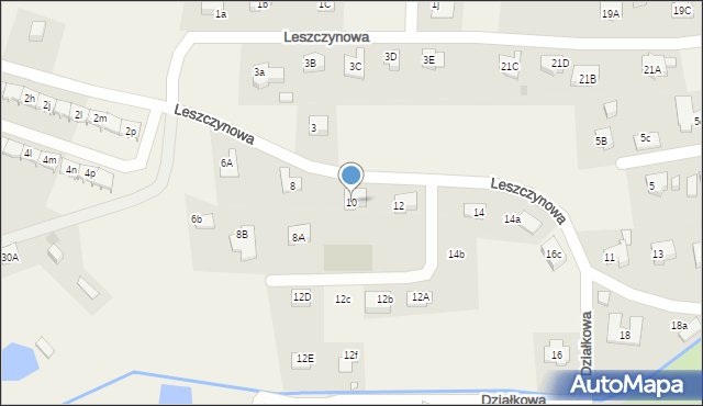 Jeżów Sudecki, Leszczynowa, 10, mapa Jeżów Sudecki