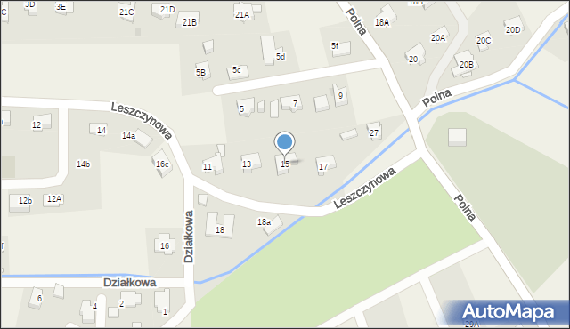 Jeżów Sudecki, Leszczynowa, 15, mapa Jeżów Sudecki