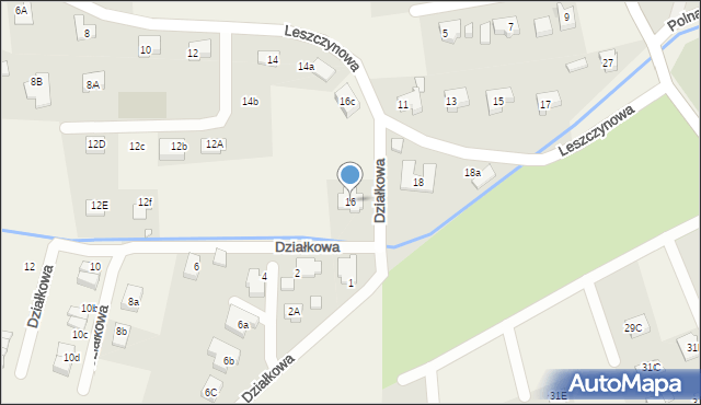 Jeżów Sudecki, Leszczynowa, 16, mapa Jeżów Sudecki